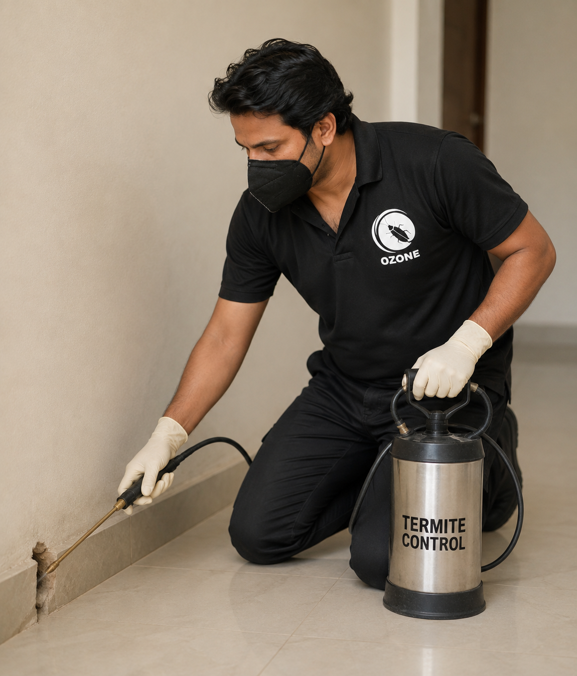 Termite control treatment by Ozone Pest Control